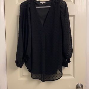 Black maternity blouse